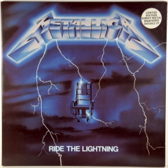 184. METALLICA-RIDE THE LIGHTNING-1984-fist press uk-music for nations-nmint/nmint