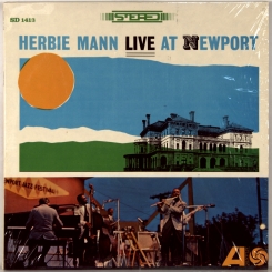 100. HERBIE MANN- LIVE AT NEWPORT (STEREO) -1963-ПЕРВЫЙ ПРЕСС USA-ATLANTIC-NMINT/NMINT