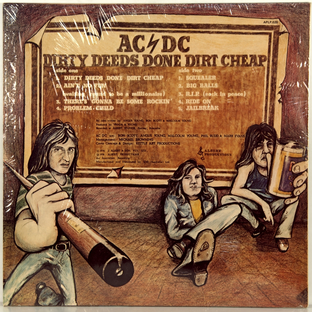 AC/DC-DIRTY DEEDS DONE DIRT CHEAP-1976-ORIGINAL PRESS 1977 