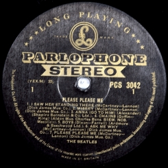 150. BEATLES-PLEASE PLEASE ME(STEREO)-1963-ПЕРВЫЙ ПРЕСС UK-GOLD PARLOPHONE-NMINT/NMINT