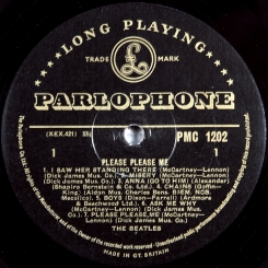 107. BEATLES-PLEASE PLEASE ME-1963-ПЕРВЫЙ ПРЕСС(МОNO) UK-GOLD PARLOPHONE-NMINT/NMINT