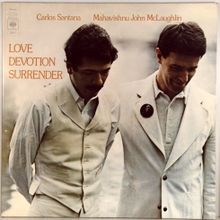 26. CARLOS SANTANA / MAHAVISHNU JOHN MCLAUGHLIN-LOVE DEVOTION SURRENDER-1973-FIRST PRESS UK-CBS-NMINT/NMINT