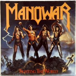 66. MANOWAR-FIGHTING THE WORLD-1987-FIRST PRESS UK/EU GERMANY - ATCO-NMINT/NMINT.