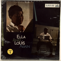 265. FITZGERALD, ELLA & ARMSTRONG LOUIS-ELLA & LOUIS AGAIN (NO1)-1958-FIRST PRESS UK-HIS MASTER'S VOICE-NMINT/NMINT