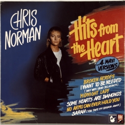 87. NORMAN, CHRIS (EX-SMOKIE)- HITS FROM THE HEART-1988-ПЕРВЫЙ ПРЕСС GERMANY -HANSA-NMINT/NMINT