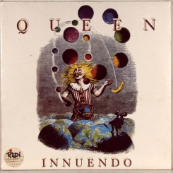 55. QUEEN-INNUENDO-1991-FIRST PRESS GERMANY (PROMO STICKER) -PARLOPHONE-NMINT/NMINT