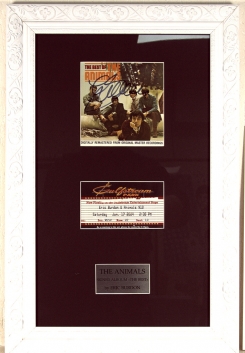 220. ****AUTOGRAPH**** BURDON,ERIC (THE ANIMALS) + TICKET 