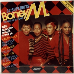 139. BONEY M-THE BEST OF 10 YEARS-32 SUPERHITS-1986-ПЕРВЫЙ ПРЕСС UK-STYLUS-NMINT/NMINT