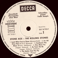29. ROLLING STONES-STONE AGE-1971-ПЕРВЫЙ ПРЕСС (PROMO) GERMANY-DECCA-NMINT/NMINT