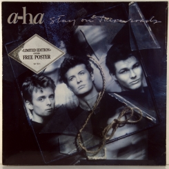 80. A-HA-STAY ON THESE ROADS (+POSTER)-1988-FIRST PRESS UK/EU GERMANY-NMINT/NMINT