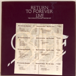 205. RETURN TO FOREVER FEATURING CHICK COREA-LIVE (4LP'S)-1978-FIRST PRESS (PROMO) USA- COLUMBIA-NMINT/NMINT