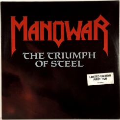 100. MANOWAR-THE TRIUMPH OF STEEL (2LP'S)-1992-ПЕРВЫЙ ПРЕСС UK/EU GERMANY - ATCO-NMINT/NMINT.