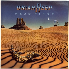 105. URIAH HEEP-HEAD FIRST-1983-FIRST PRESS UK-BRONZE-NMINT/NMINT