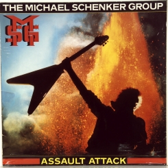 145. MICHAEL SCHENKER GROUP ‎– ASSAULT ATTACK-1982-FIRST PRESS GERMANY-CHRYSALIS-NMINT/NMINT