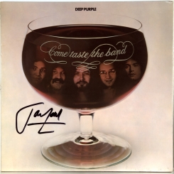 217. ***AUTOGRAPH*** JON LORD***DEEP PURPLE-COME TASTE THE BAND-1975-FIRST PRESS UK-PURPLE-NMINT/NMINT