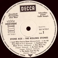 39. ROLLING STONES-STONE AGE-1971-FIRST PRESS (PROMO) GERMANY-DECCA-NMINT/NMINT