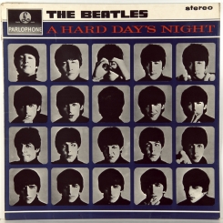 114. BEATLES-A HARD DAY'S NIGHT (STEREO)-1964-FIRST PRESS UK-PARLOPHONE-NMINT/NMINT
